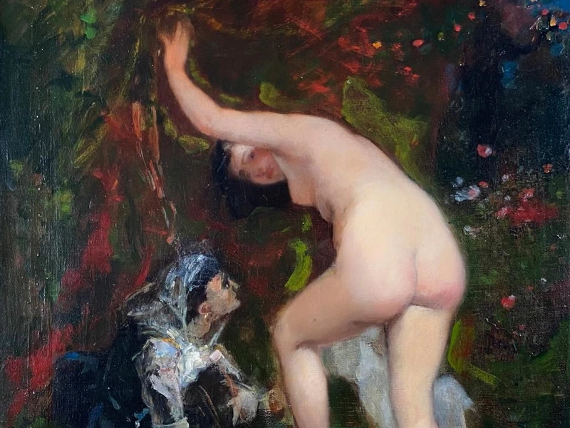 1834-Jean-Baptiste Chatigny - La bagnante